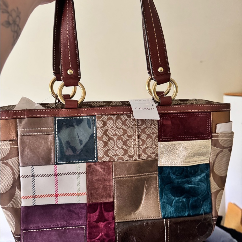 Coach Patchwork Leather Tote - Multicolor - Picture 3 of 7